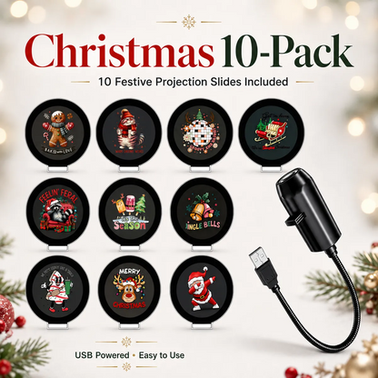 Plug & Play HD Holiday Projector for Christmas & Halloween Decor